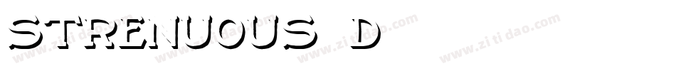 Strenuous 3D字体转换